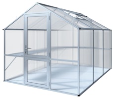 KGT Gewächshaus Rose Typ III-pressblank-2,33 x 3,23 m inkl. gratis Hochbeet (UVP 299 €)