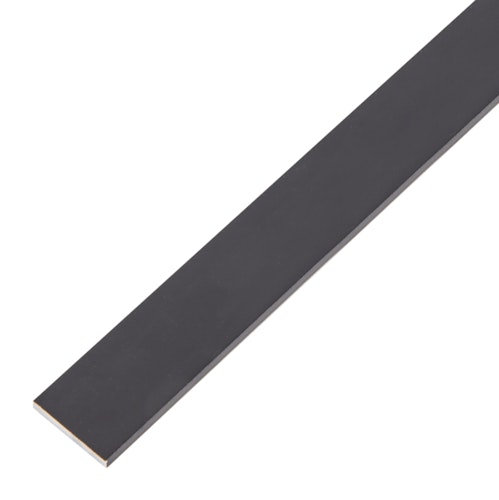 Alberts® Flachstange, Alu schwarz elox., LxBxS 2000 x 20 x 2 mm 489397