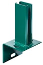 Vorschaubild Alberts® Pfostenträger f.Zaunpf.Doppelstab-Gittermatten/L-Steine,grün,z.Aufschr.f.60x40mm 685591