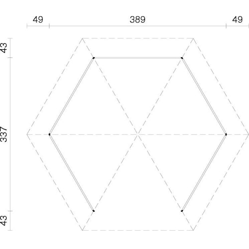 Palmako Pavillon Betty 9,9 m²