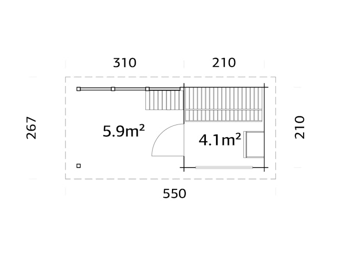 Palmako Saunahaus Sanna 4,1 + 5,9 m²