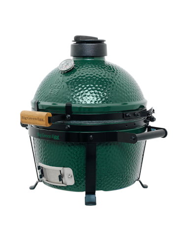 Big Green Egg Kamado Grill MINIMAX inkl. Carrier und original BGE Holzkohle 9 kg
