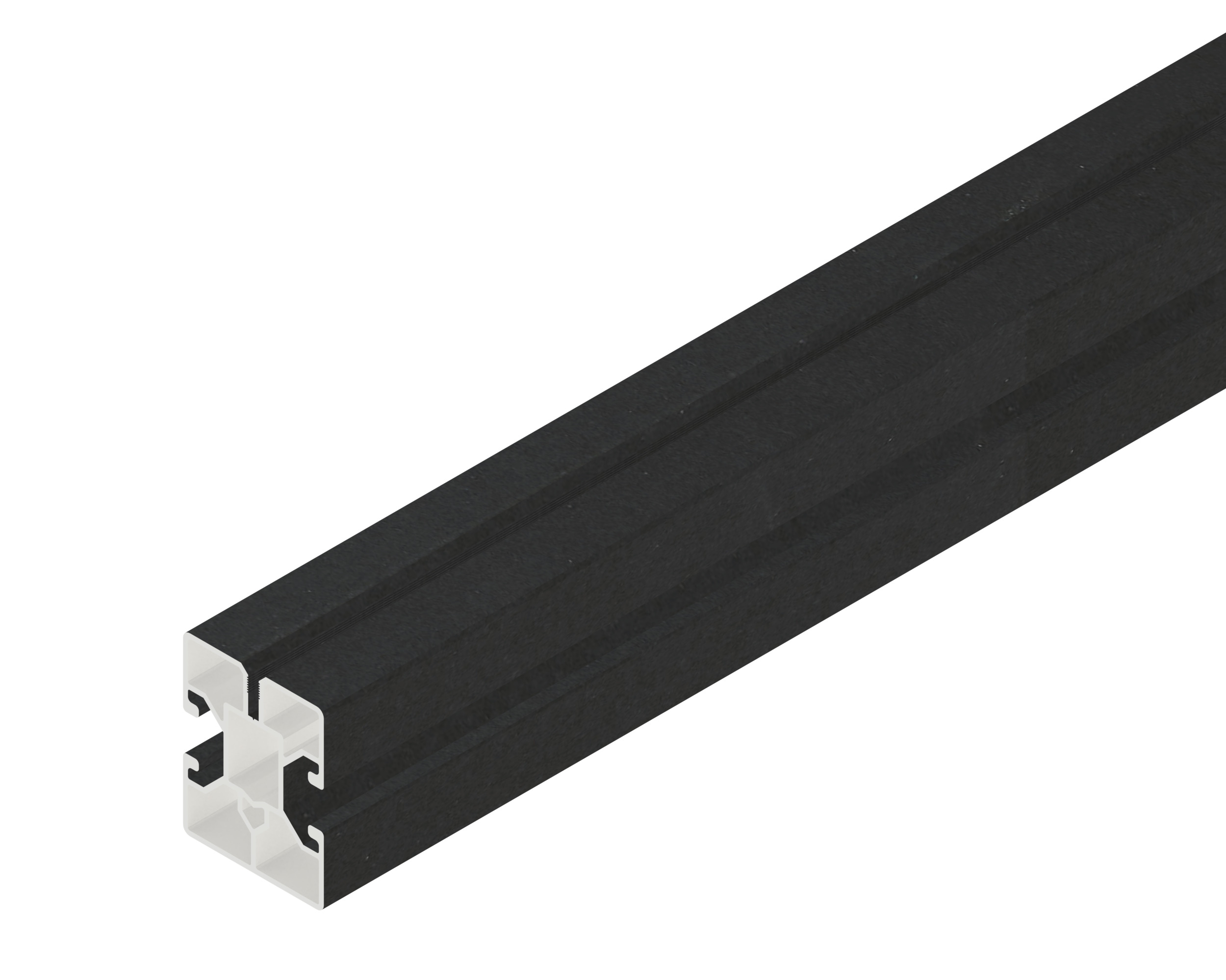 OSMO System-Unterkonstruktion Aluminium 40 x 50 x 4000 mm schwarz