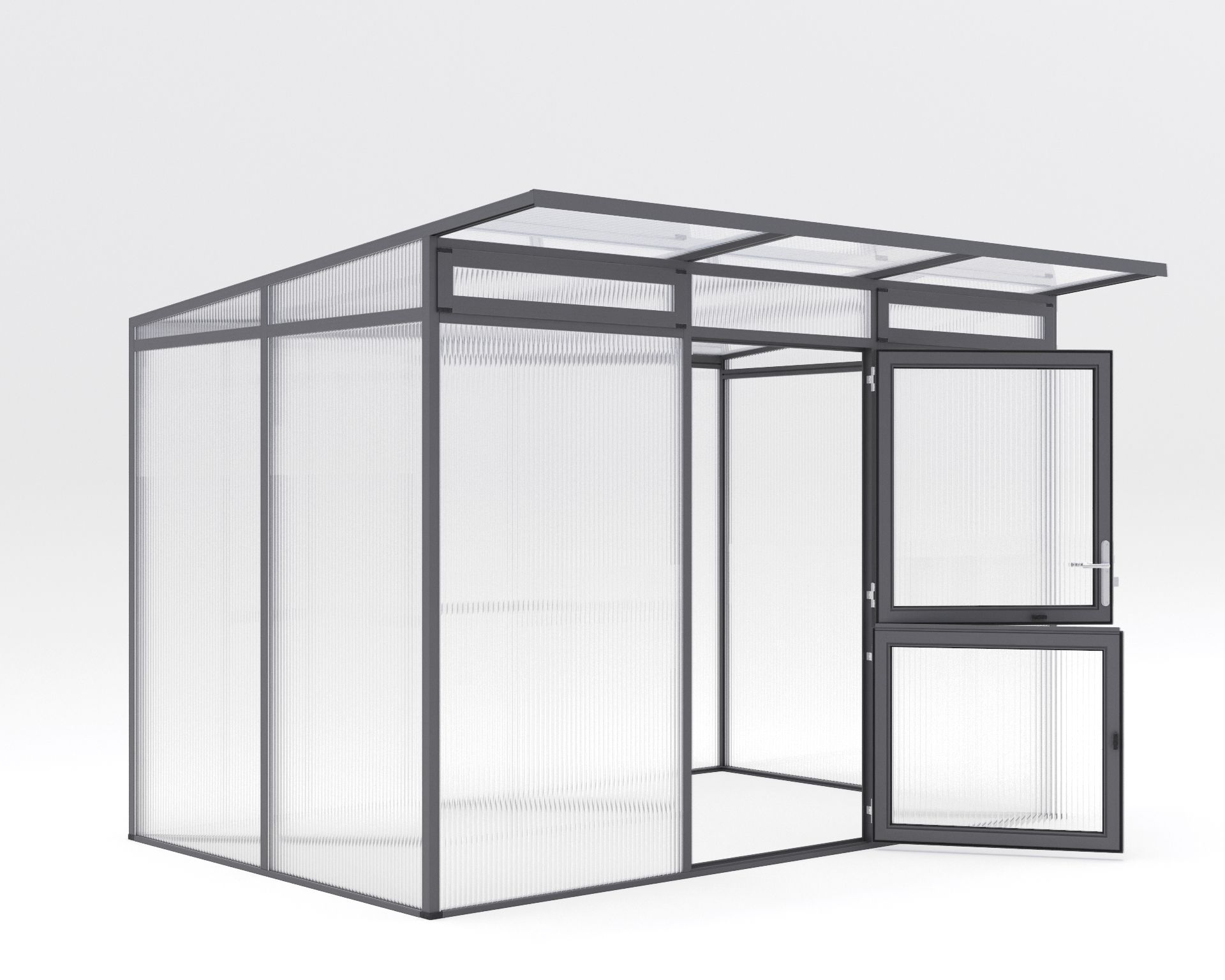 KGT Gewächshaus Santini Typ II anthrazit