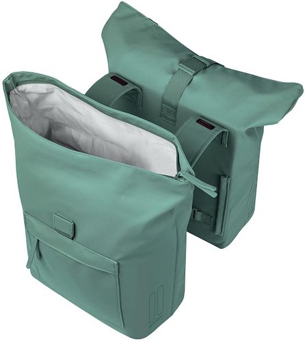 Basil Doppeltasche Brooklyn 41 Liter grün,silber