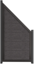 Vorschaubild GroJa Viento Designzaun Typ Schräg 90x180/90 mit Rahmen Anthrazit