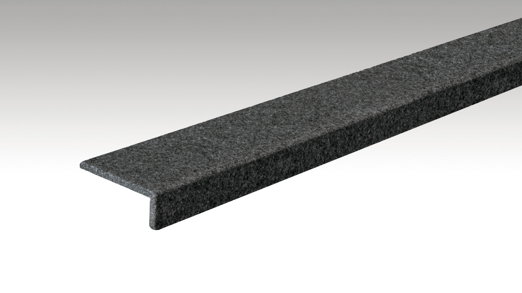 MEISTER  Winkelabdeckleiste Filz 22/60mm Filz schiefergrau 4504 - 2000 mm