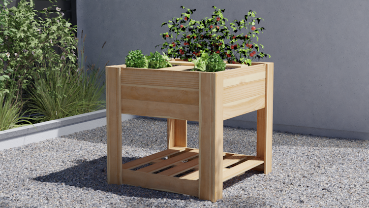 Ante Pflanzgefäß B95 x T92 x H89 cm