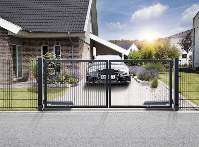 dz Flügeltor VARIO trend Doppeltor / E-Antrieb 