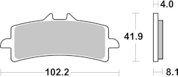 SBS Bremsbelag 901DS-1 Road Racing Endurance (Giftiger Biss)