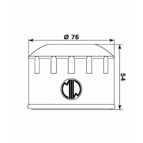 MIW Ölfilter B9001 Filterpatrone 76 mm (OEM-Qualität)
