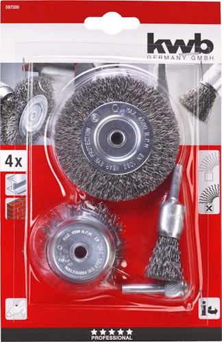 kwb Drahtbürstensatz 3-tlg SB 597500