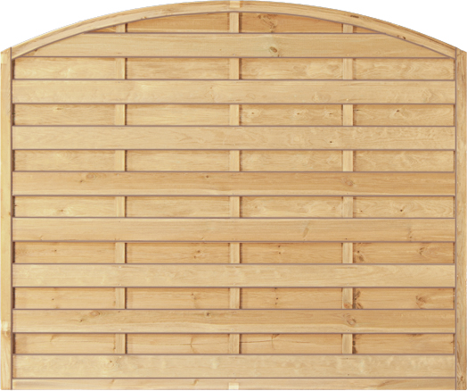 T&J MAXI BOGEN Lamellenzaun 180 x 150/130 cm