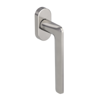 GRIFFWERK Fenstergriff REMOTE -Samtgrau Fensterolive -unverschließbar links Stiflänge 7x42mm