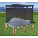 Erdschrauben-Fundament SmartBasePLUS für Biohort Metall Geräteschrank