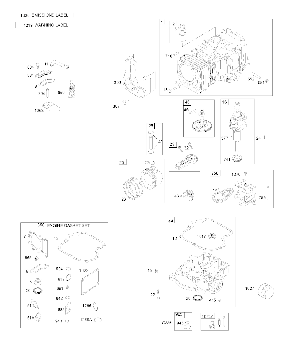 Explosionszeichnung Ersatzteile