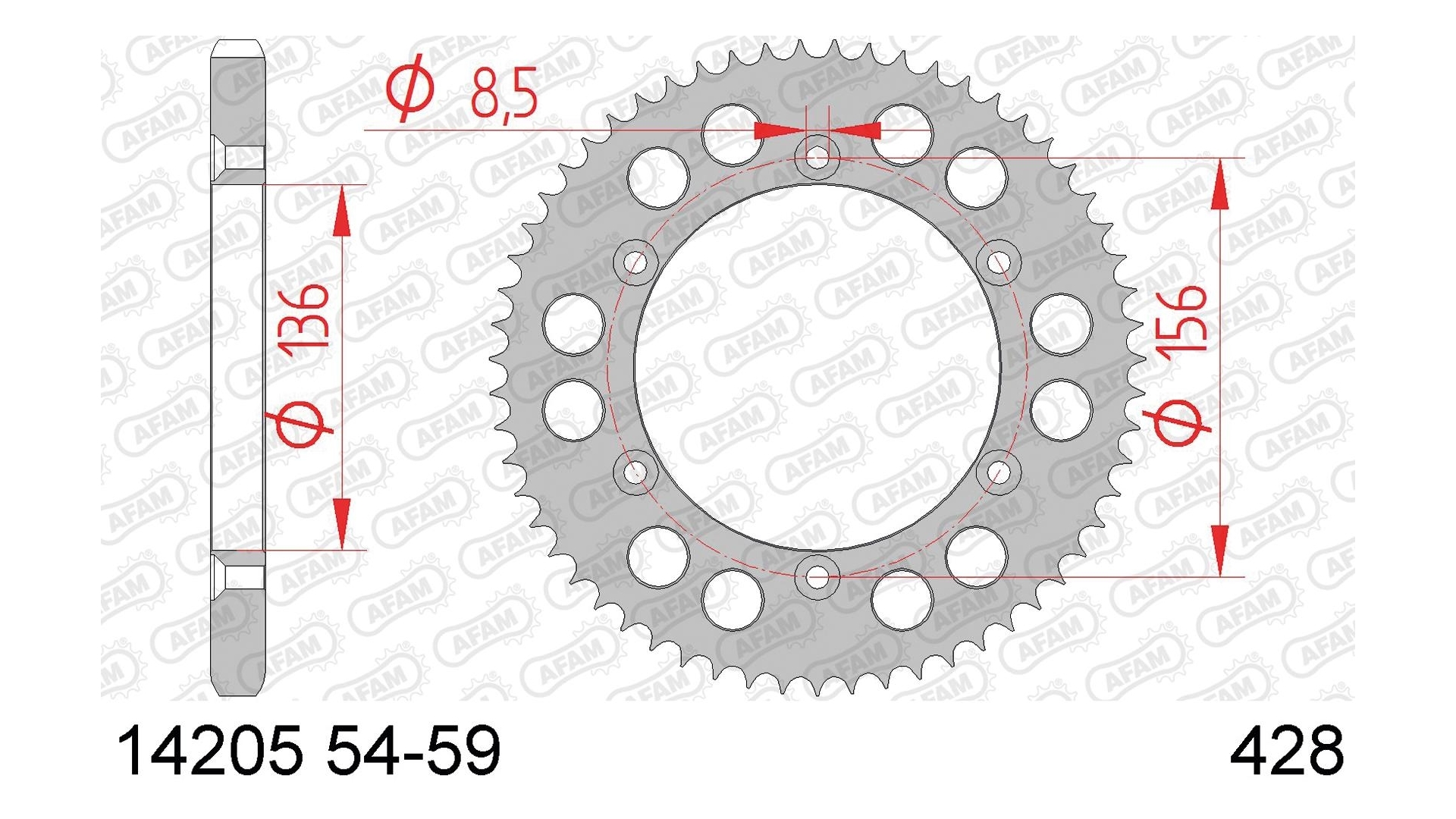 Afam Kettenrad 14205