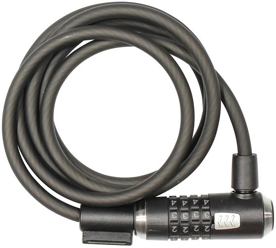 KRYPTONITE Zahlen-Kabelschloss "Kryptoflex Combo Cable" 180 cm schwarz / grau