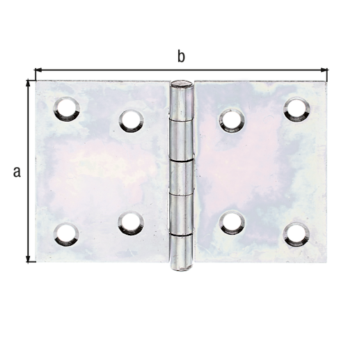 Alberts® Scharnier, sendizimirverzinkt, LxB 60x90 mm 346492