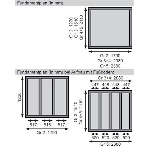 Karibu Eco Gartenhaus Merseburg 3 inkl. Anbaudach - Sparset