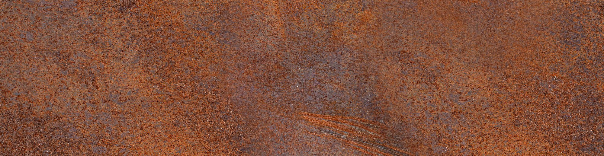 BM Typ 248 Glasstreifen in Cortenstahl Optik 1800 x 312 mm