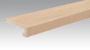 Vorschaubild MEISTER Treppenkante Parkett U-Profil 2150 x 13 mm 9017 Eiche authentic cremeweiß ultramattlackiert