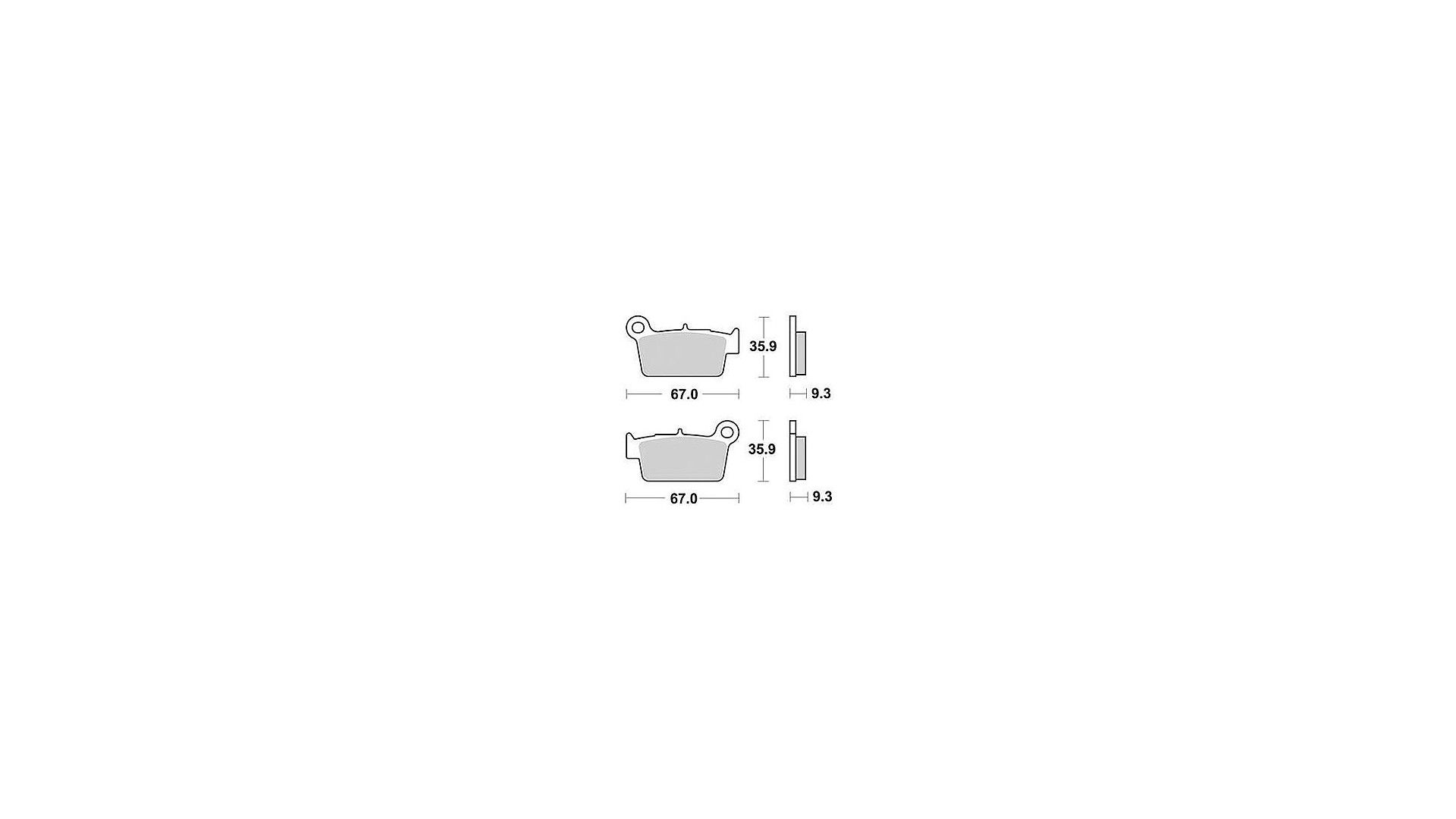 TRW Bremsbelag MCB 739