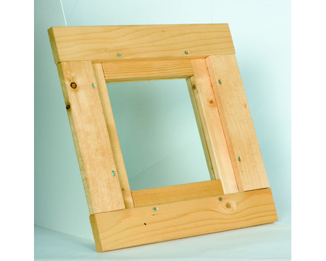 Skan Holz Fensterelement-40 cm x 40 cm