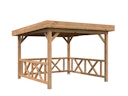 Vorschaubild Palmako Carport/Pavillon Connect Lenna 8,3 m² Set 301 mit Geländer