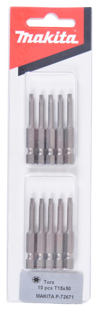 Makita Bit T15x50 10Stk P-72671