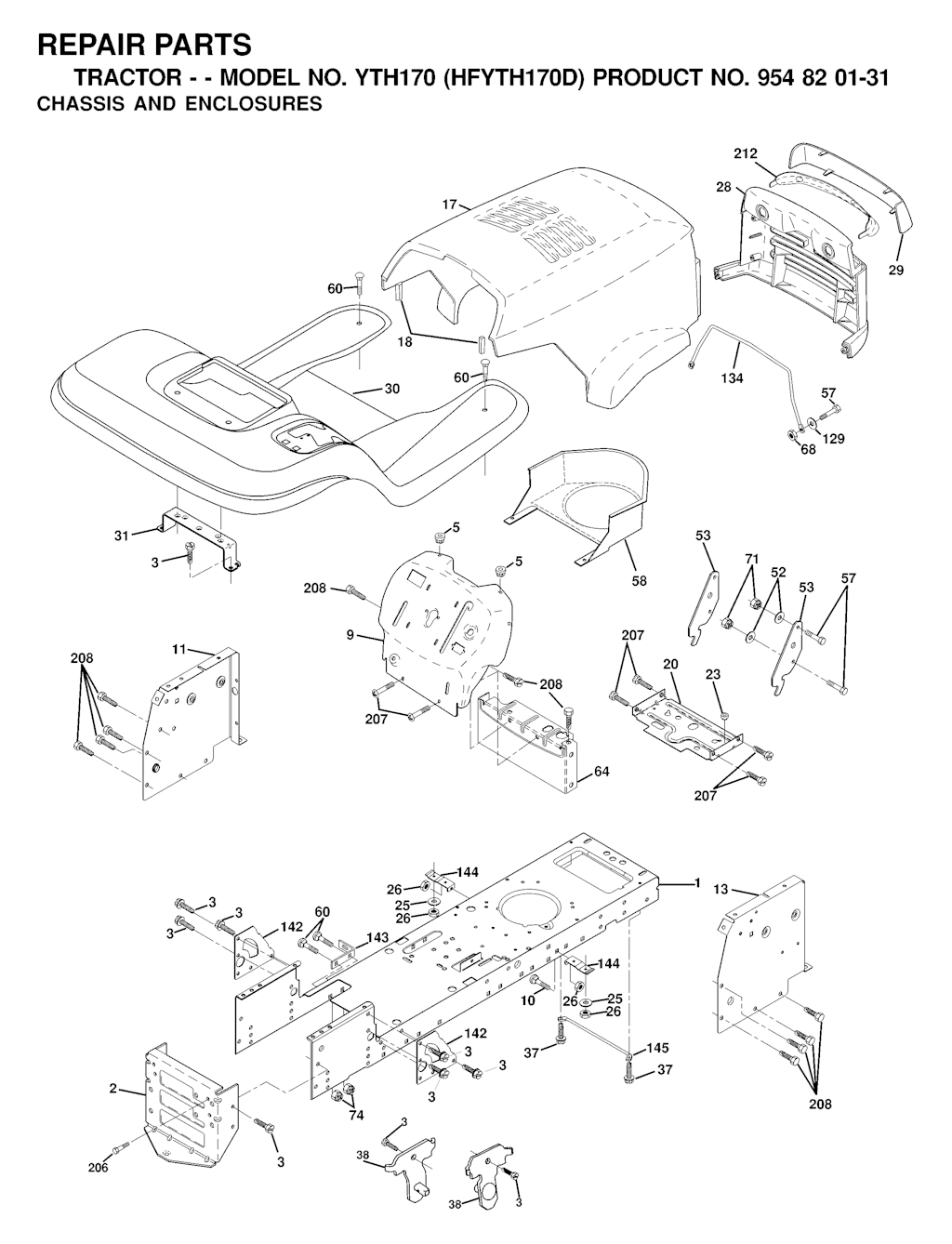 Explosionszeichnung Ersatzteile