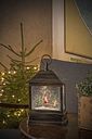 Vorschaubild Konstsmide Weihnachtsbeleuchtung  LED Schneelaterne Weihnachtsmann mit Kind