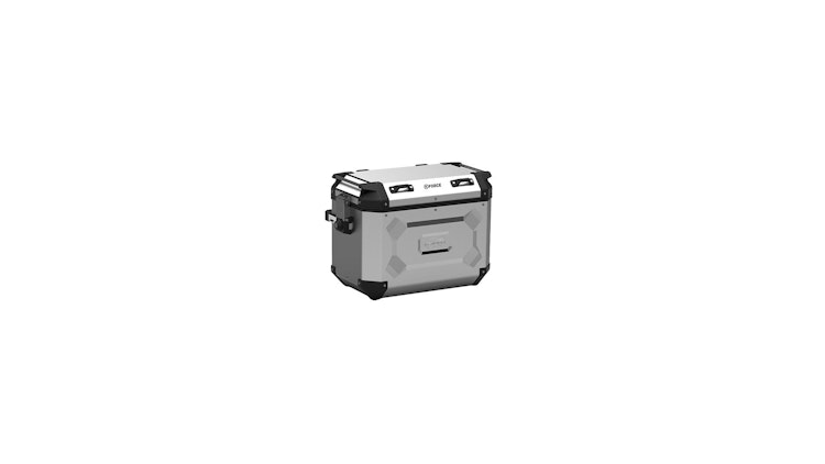 Kappa Seitenkoffer KFR48 K-Force Links Silber