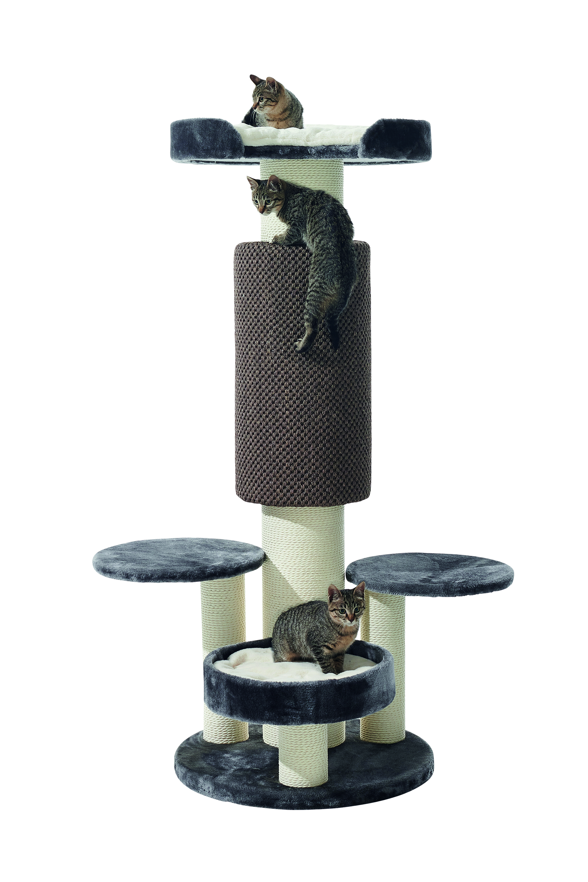 Thumbnail - NOBBY Kratzbaum "ARTO" grau; Ø 60 x 152 cm