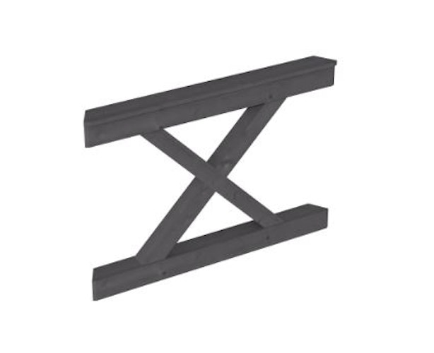 Skan Holz Brüstung Andreaskreuze zu Pavillon Nancy