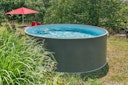 myPOOL Swimming Pool Poolset Premium Rund mit Sandfilteranlage - anthrazit