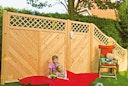 T&J CLASSICO Sichtschutzzaun Douglasie 1800 x 1800 mm