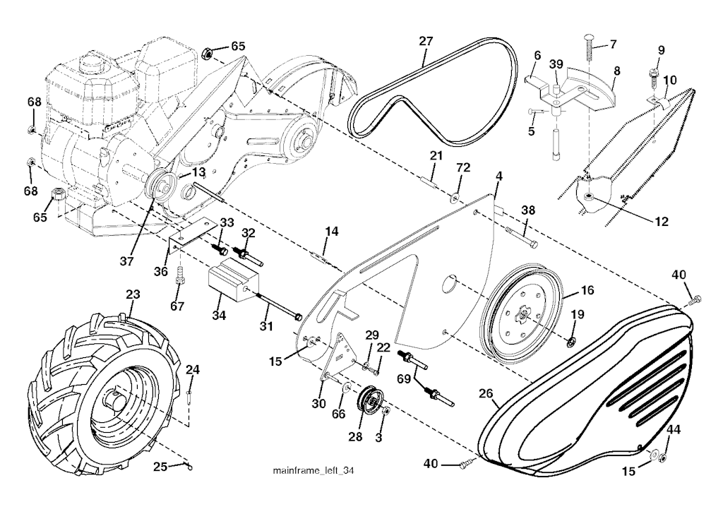 Explosionszeichnung Ersatzteile