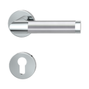 Vorschaubild Griffwerk CHRISTINA Klipptechnik -Edelstahl poliert/matt Rosettengarnitur -Klippt. -PZ -TS 40-45mm