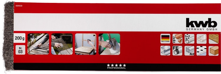 kwb Stahlwolle Nr. 03 grob 200g 89530