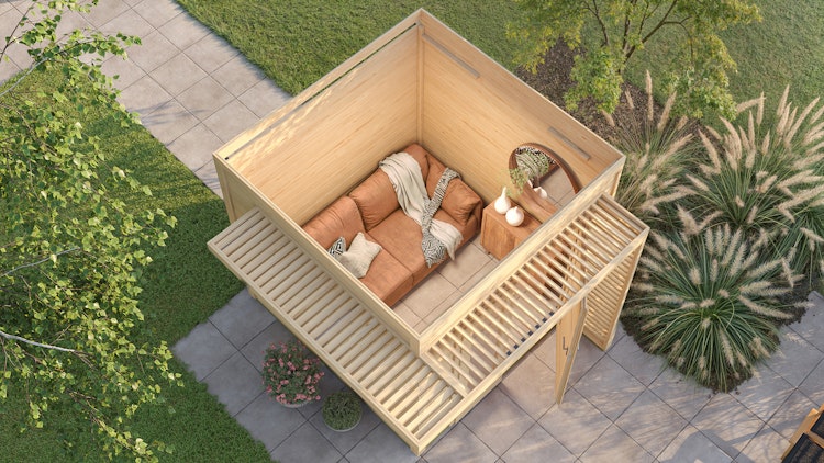 Weka Design Gartenhaus Pure Garden Amberley - 19 mm