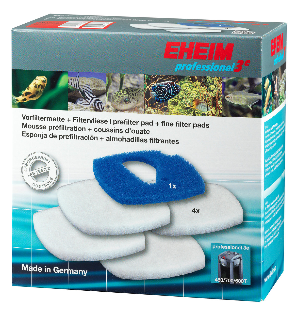 EHEIM 2616760 Filtermatte + Filtervlies für profür 3e 450/700/600T (2076/78, 2178)