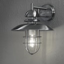 Konstsmide Wandleuchte Sorrento, Edelstahl, klares Glas (7319-000)