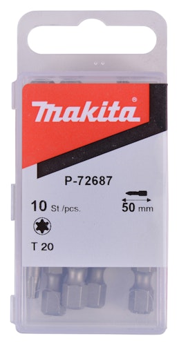 Makita Bit T20x50 10Stk P-72687