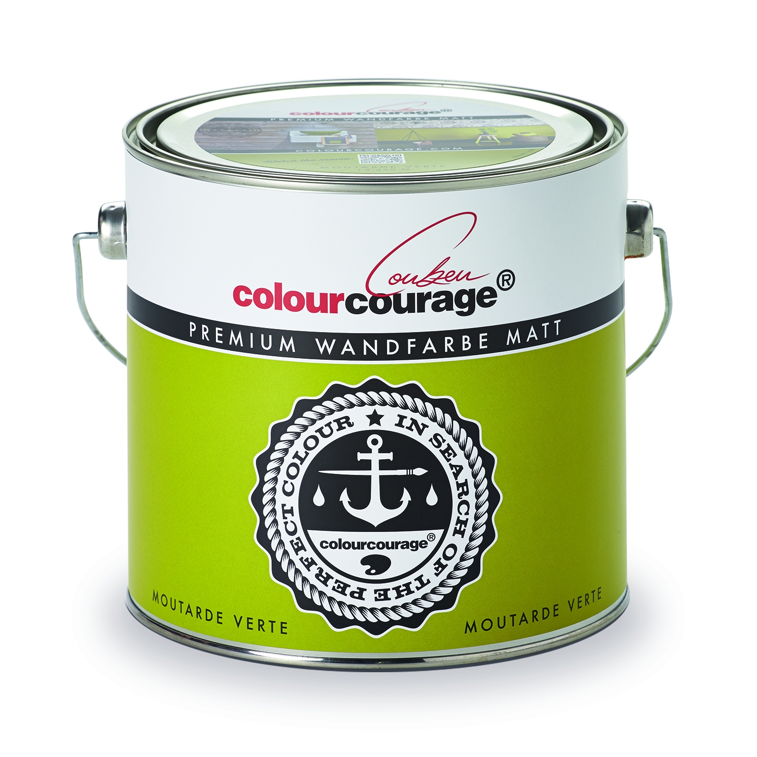 colourcourage® Premium Wandfarbe matt Moutarde Verte