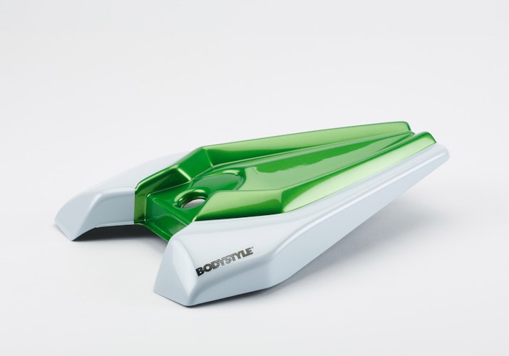 BODYSTYLE Sportsline Sitzkeil ABS Kunststoff weiß/grün für KAWASAKI Z1000 