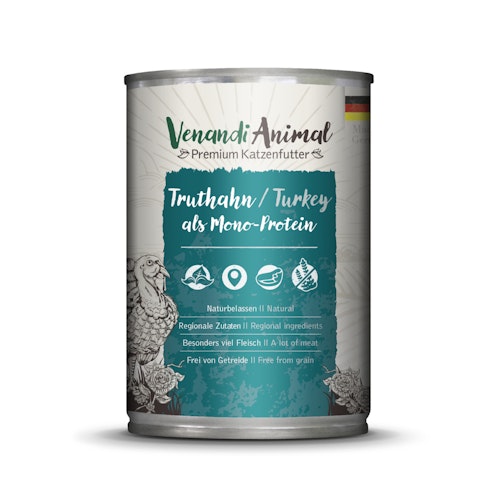 Venandi Animal Monoprotein 400g Katzennassfutter