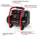 Vorschaubild Einhell Akku-Kompressor TE-AC 36/150 Li OF-Solo 4020415