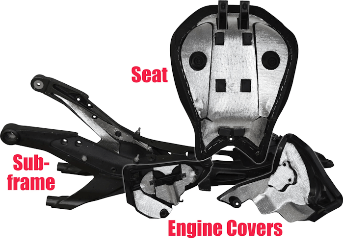 Ducati Spacers Hitzeschild Kit für 1199/1299 Panigale