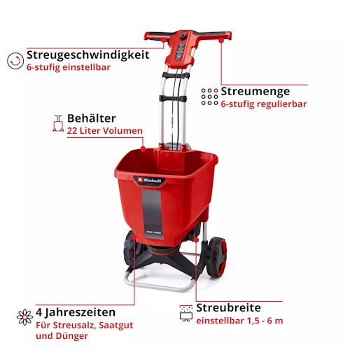 Einhell Akku-Streuwagen GE-SR 18/22 Li-Solo 3415430